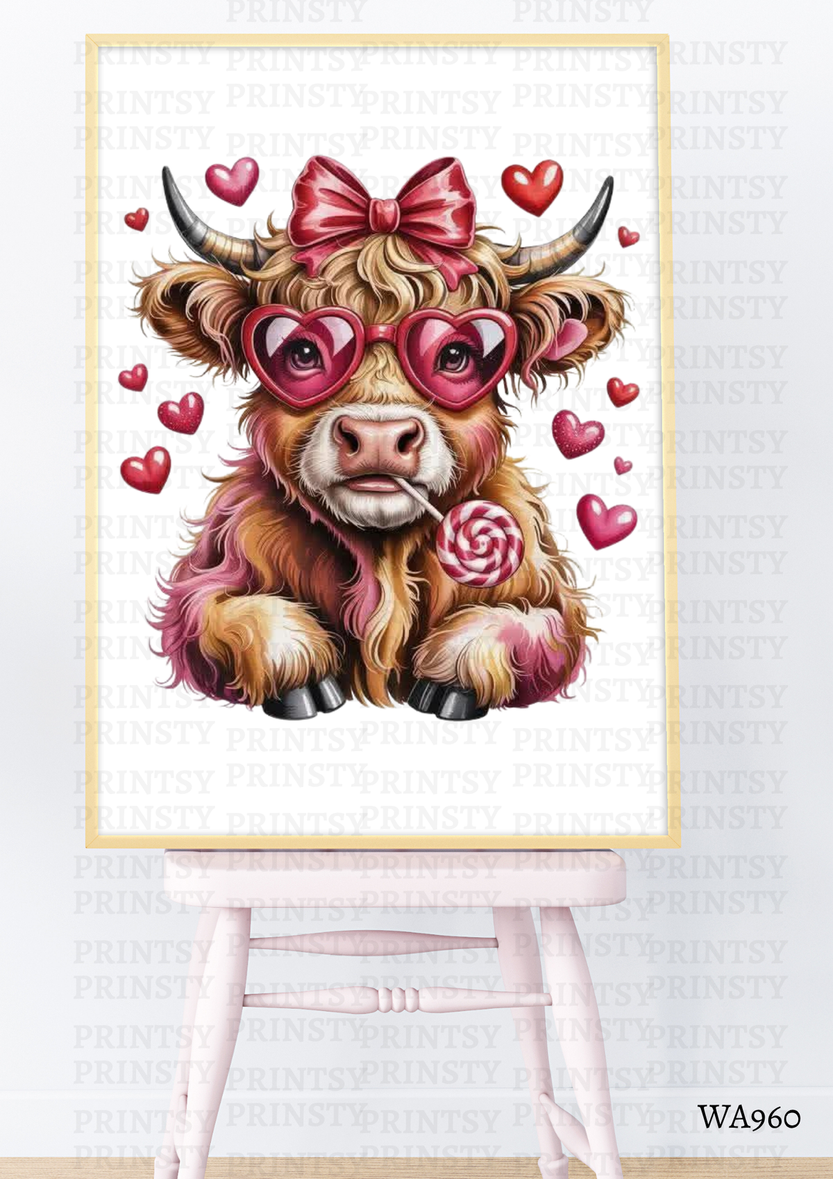 Highland Cow Wall Art