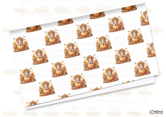 Autumn Pumkin Fairy Canvas