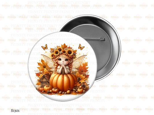 Sunflower Autumn Fairy BowBitz/Badges