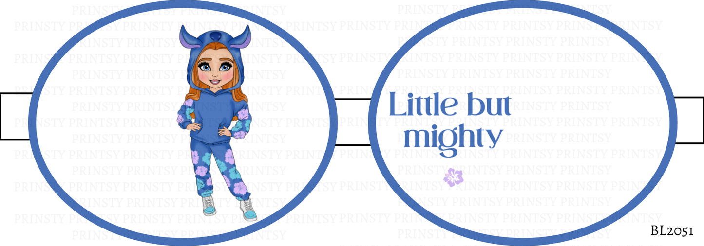 Blue Hawaiian Dolly Bow Loop