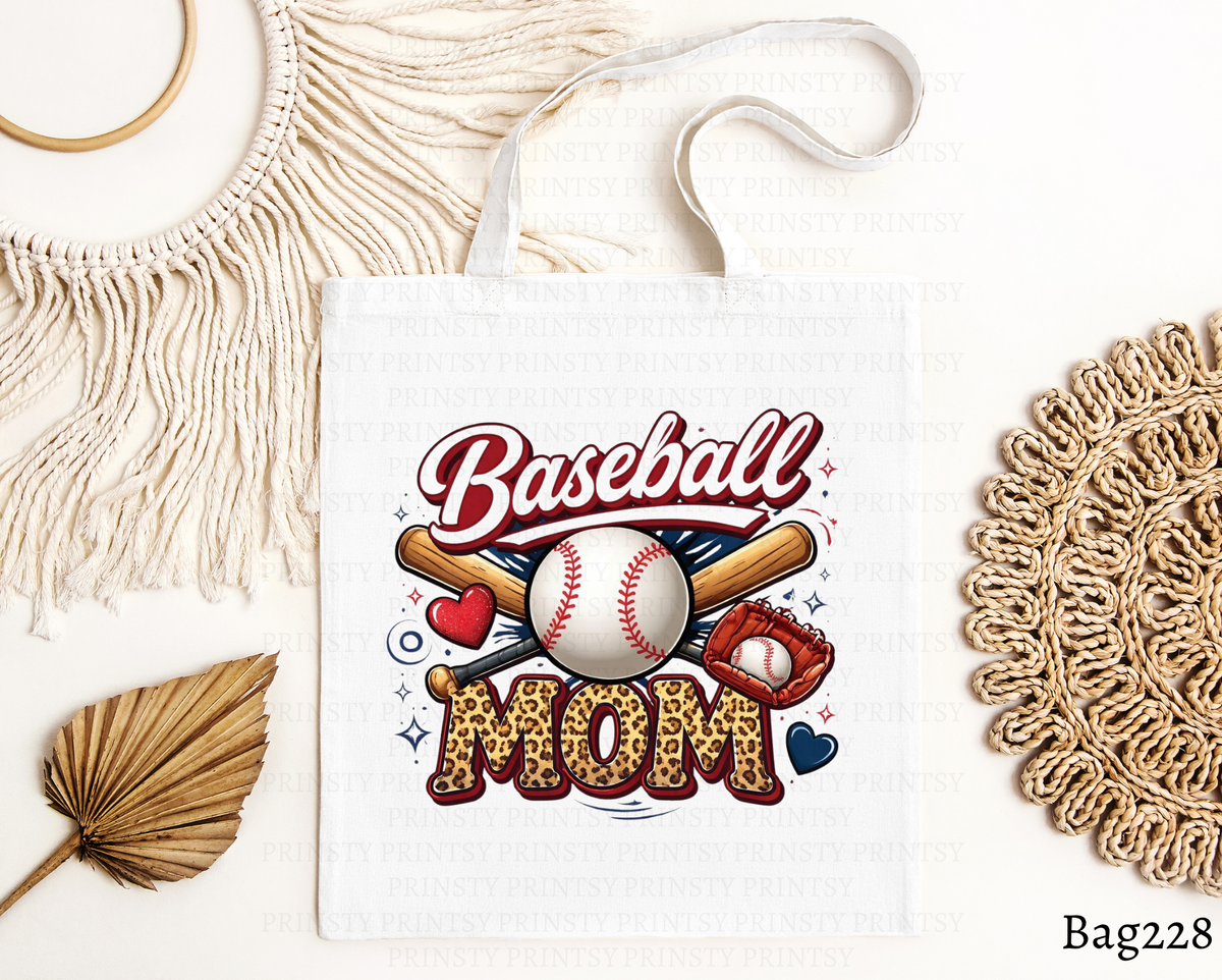 Baseball Mom Tote Bag