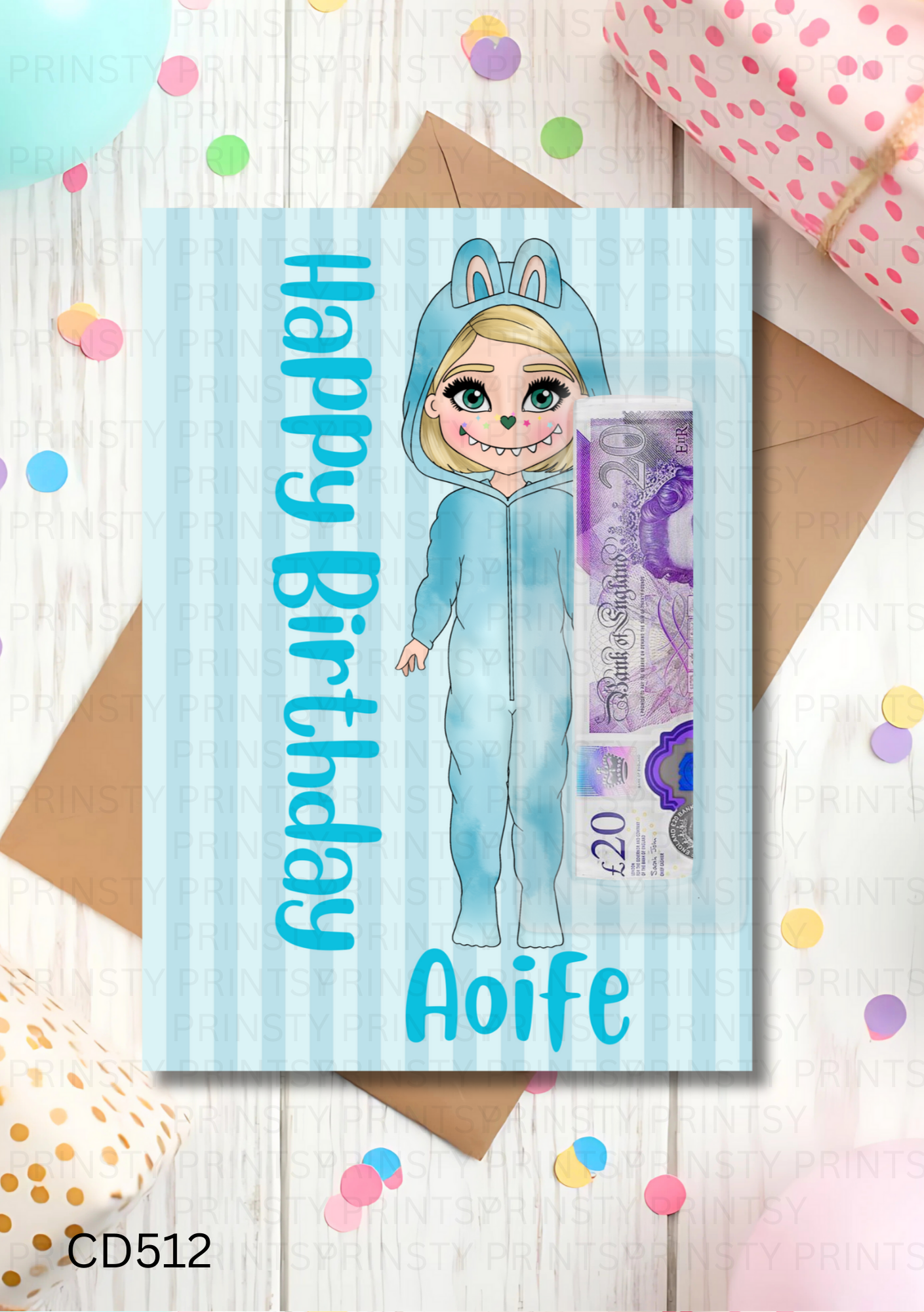 Mini Magic Monster Dolly Money Card
