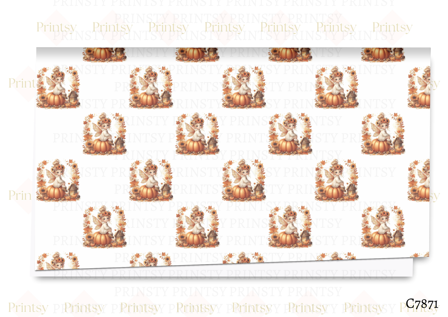 Autumn Pumkin Fairy Canvas