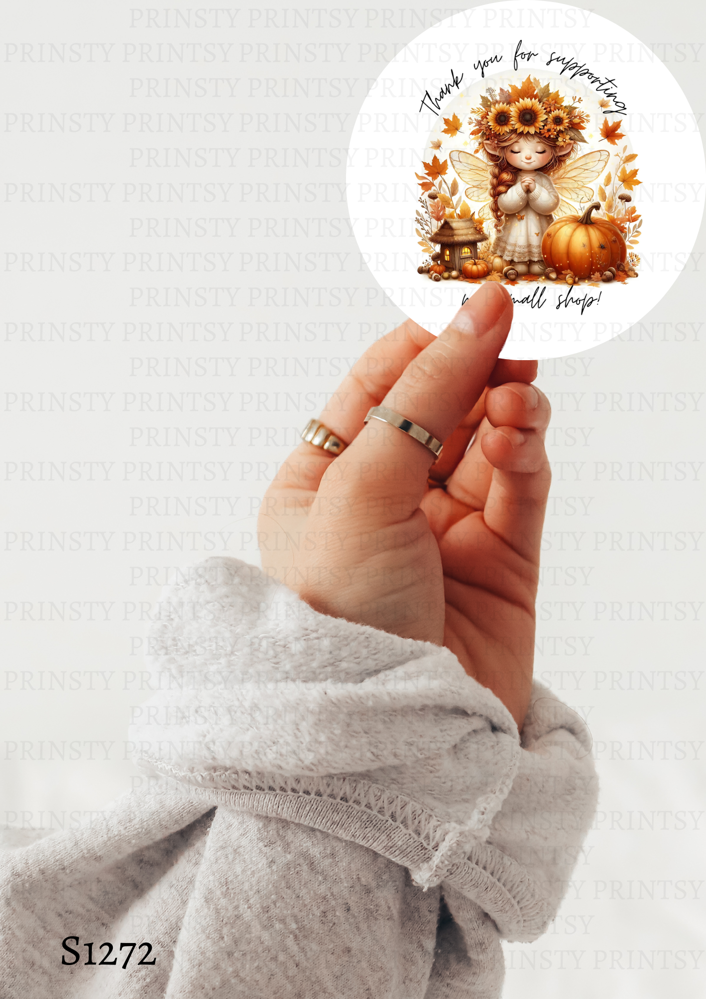 Sunflower Autumn Fairy Sticker Sheet