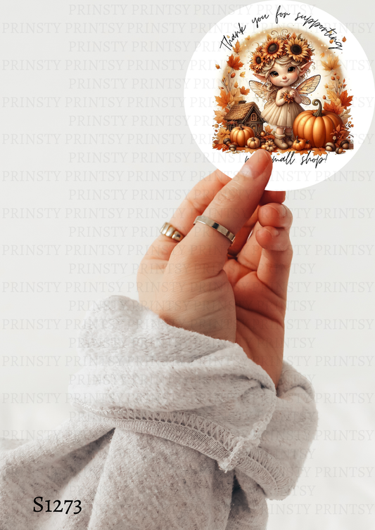 Sunflower Autumn Fairy Sticker Sheet