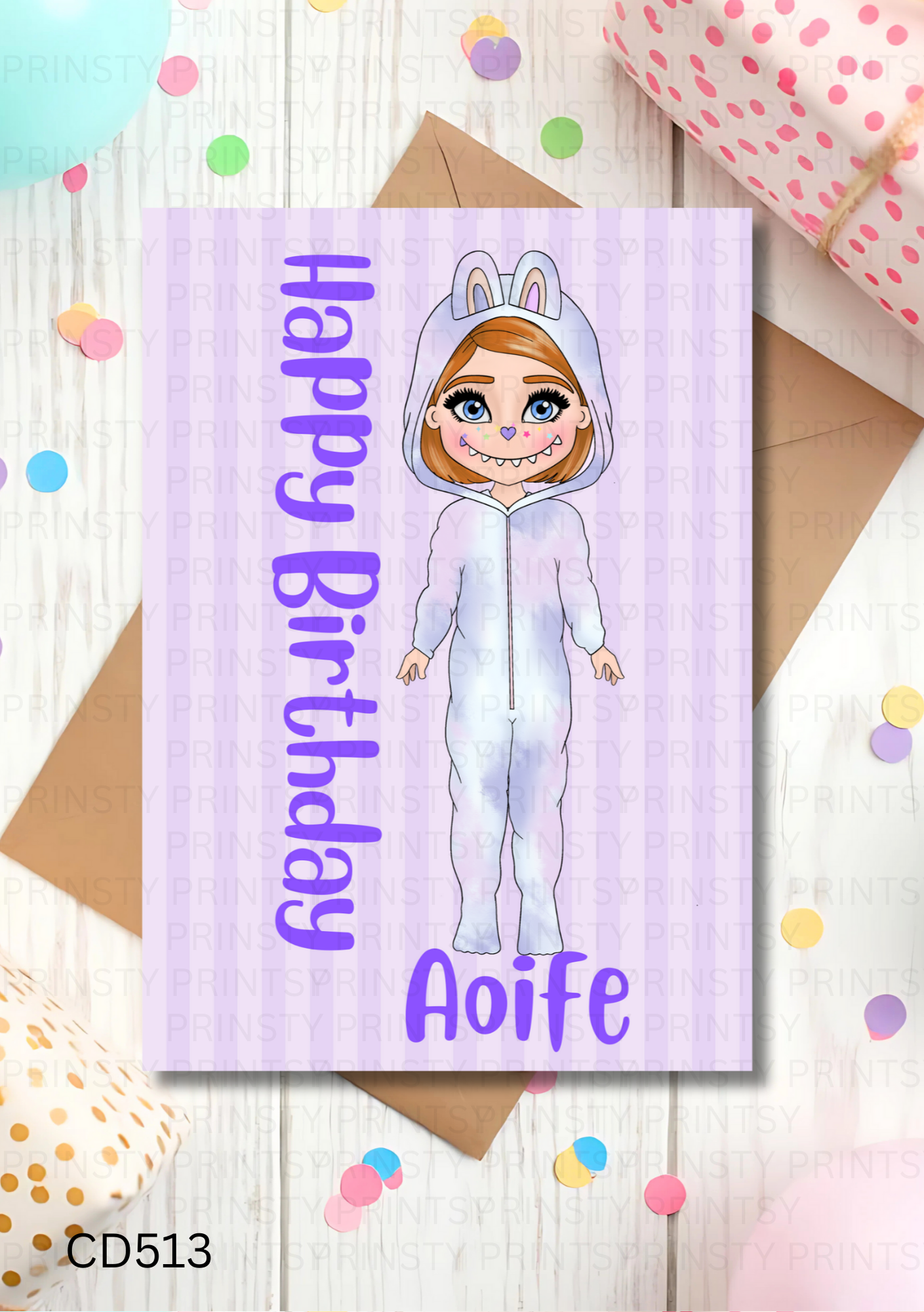 Mini Magic Monster Dolly Celebration Card