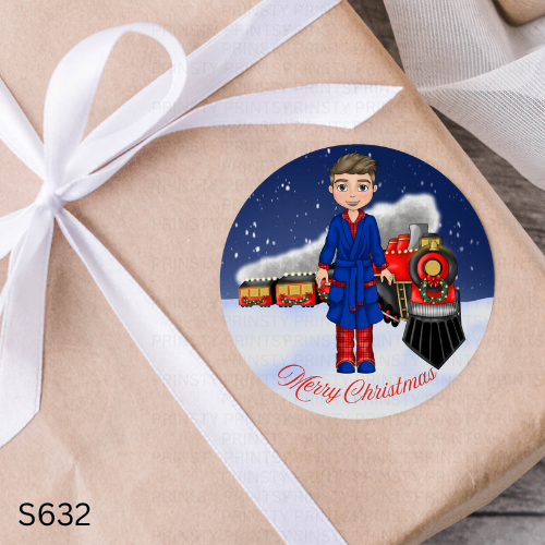 Christmas Dude Gift Stickers