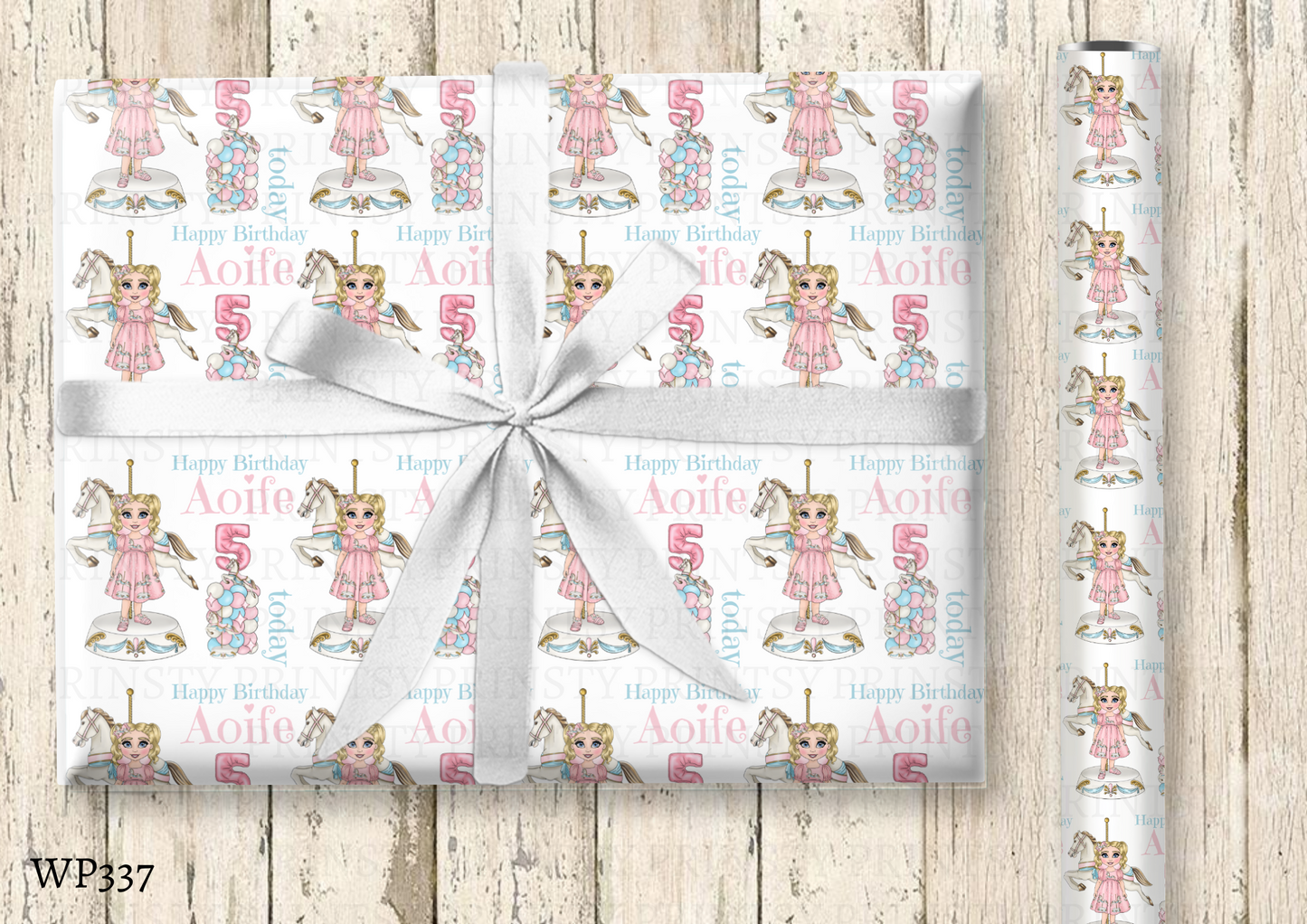 Carousel Dolly Wrapping Paper