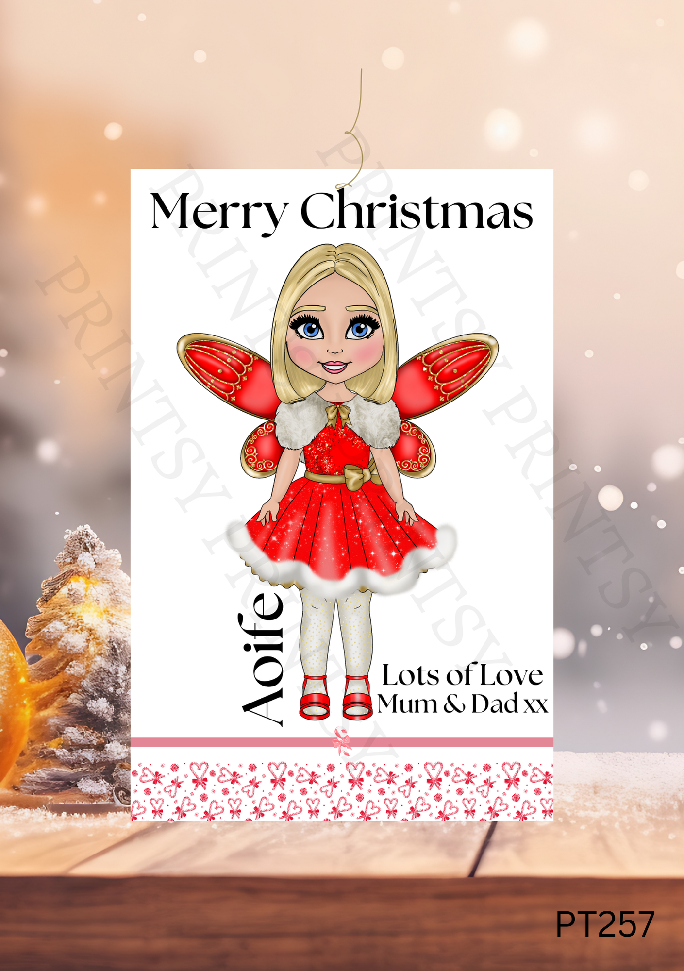 Christmas Fairy Gift Label