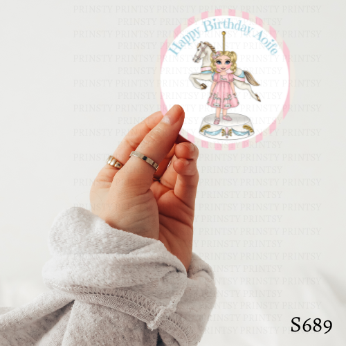 Carousel Dolly Sticker Sheet