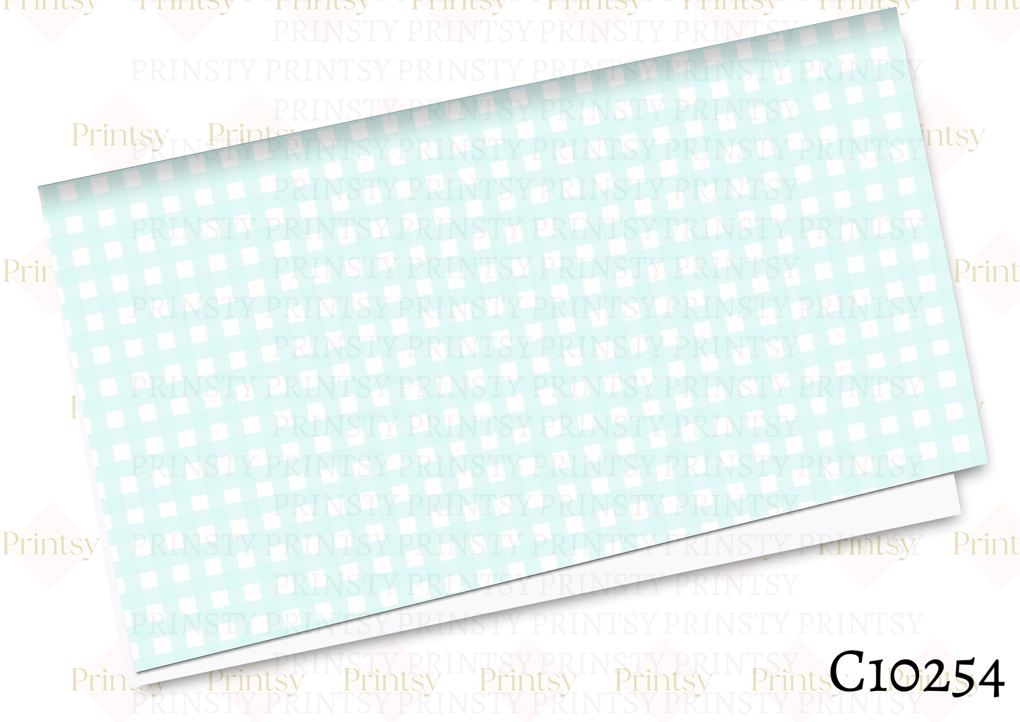 Blue Gingham Canvas
