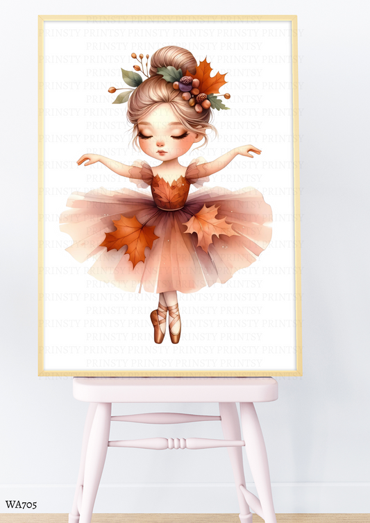Autumn Ballerina Wall Art