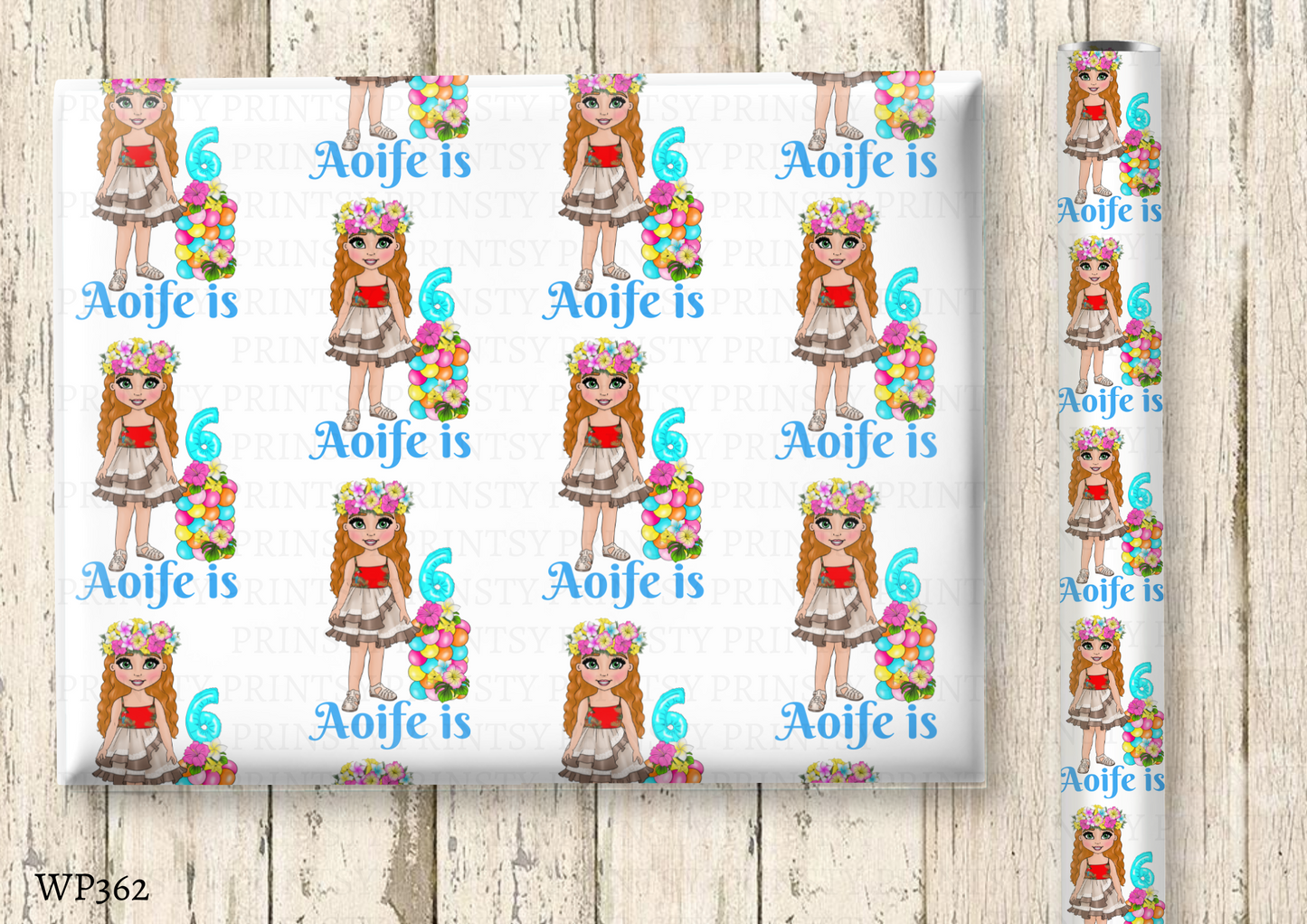 Polynesian Dolly Wrapping Paper