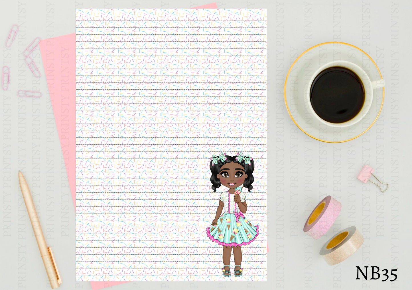 Ice Cream Dolly Note Book