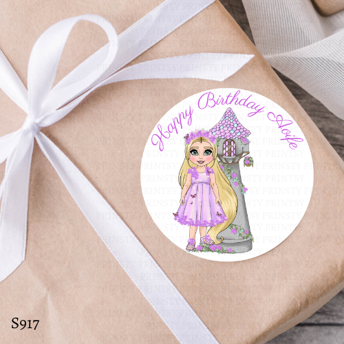 Punzie Birthday Sticker Sheet
