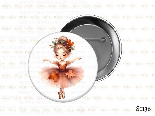 Autumn Ballerina BowBitz/Badges