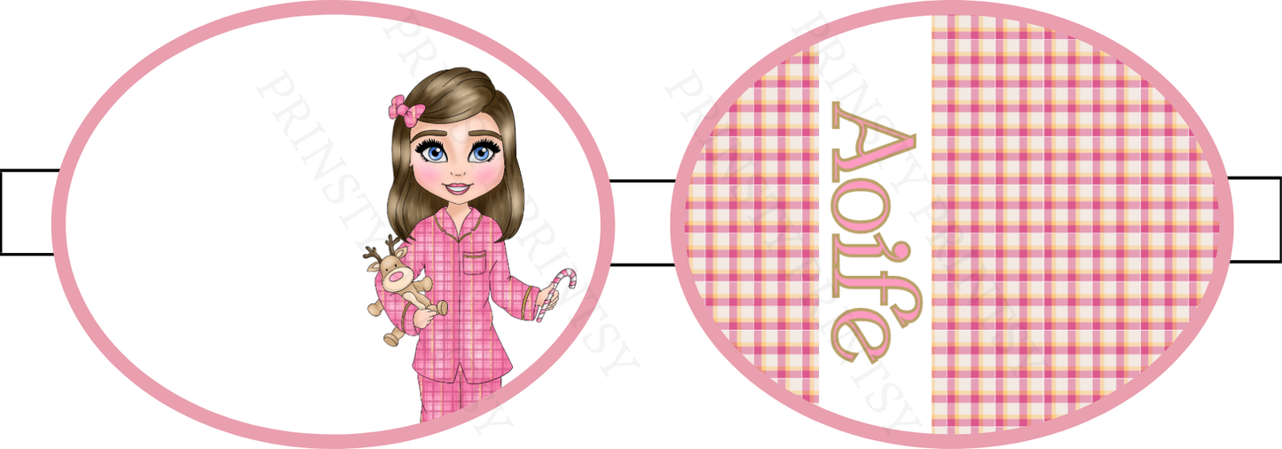 Pink Pj's Christmas Dolly Bow Loop