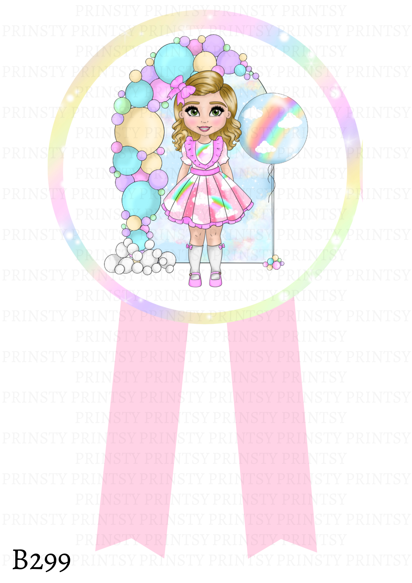 Rainbow Dolly Badge