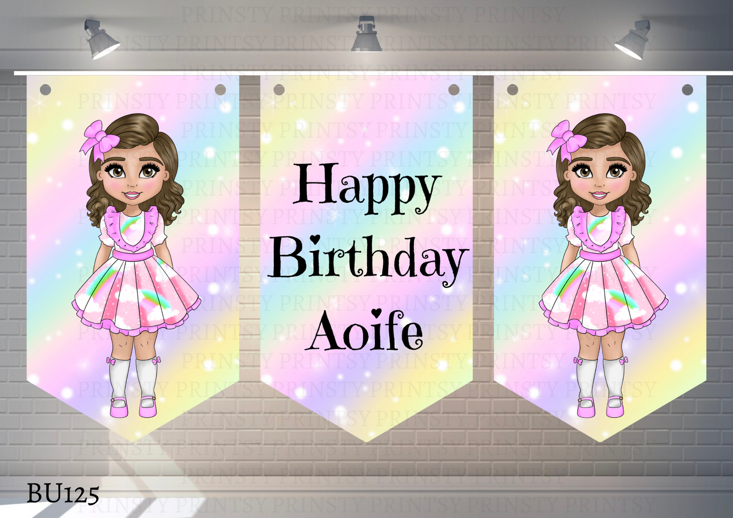 Rainbow Dolly Bunting