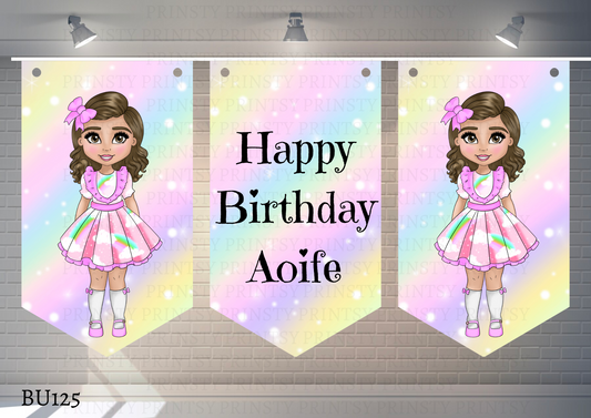 Rainbow Dolly Bunting