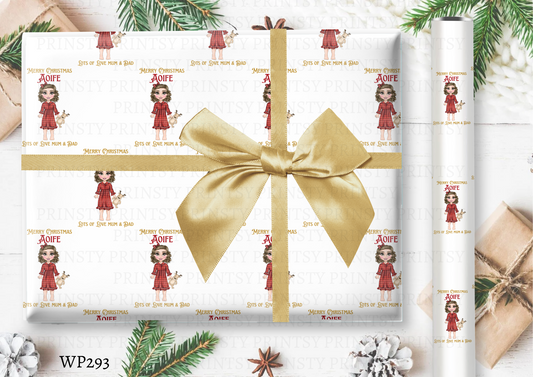 Christmas Dolly Wrapping paper