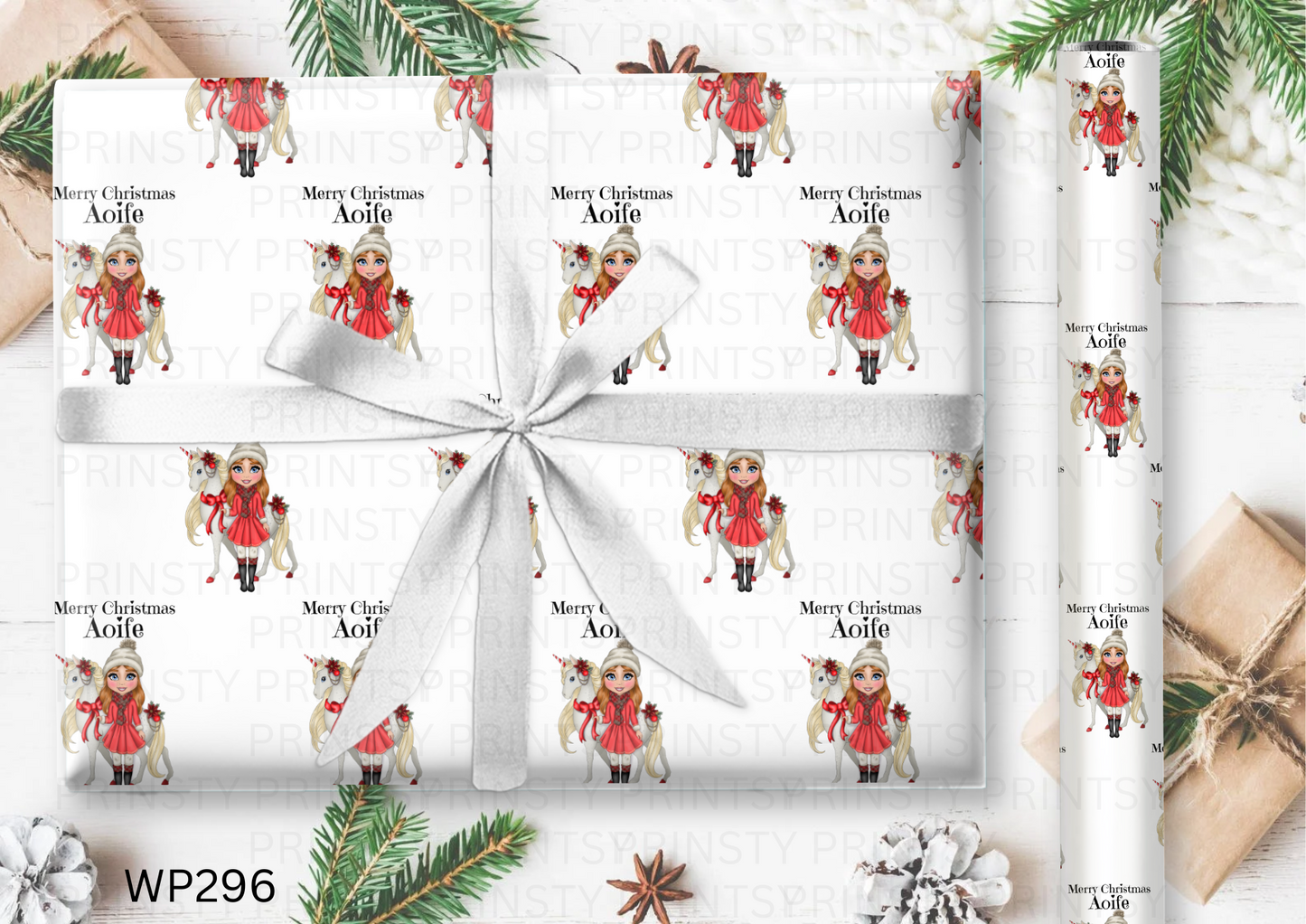 Christmas Dolly Wrapping paper