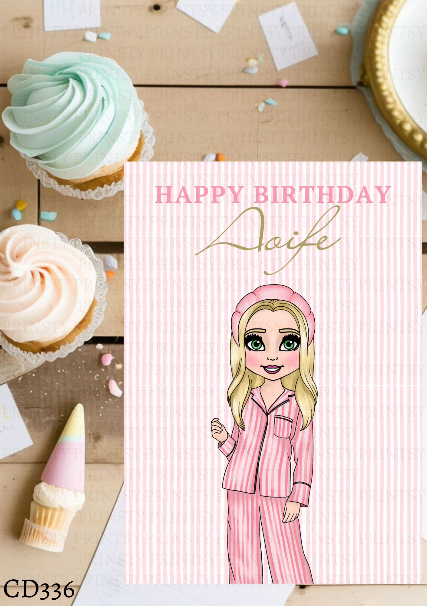 Make Up Dolly Celebration Card