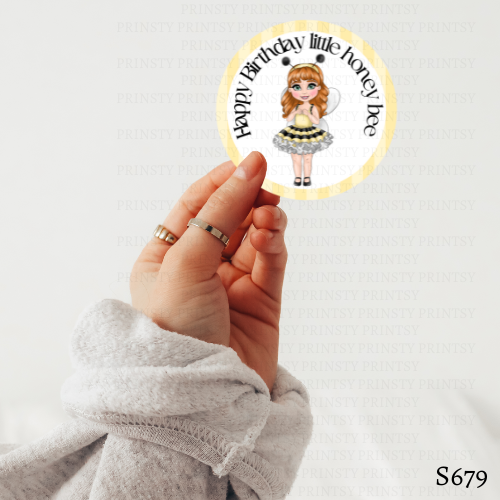 Little Honey Bee Dolly Sticker Sheet