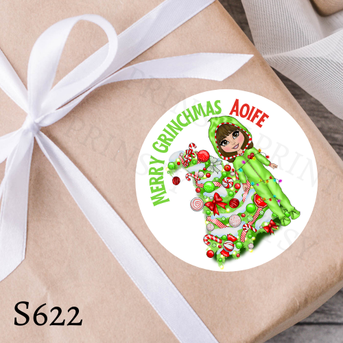 Christmas Dolly Gift Stickers