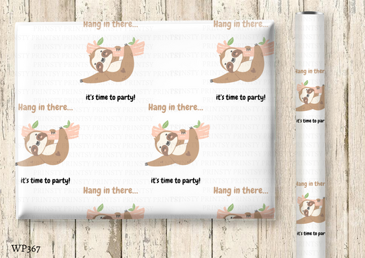 Sloth Wrapping Paper