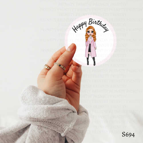 Elegant Dolly Sticker Sheet