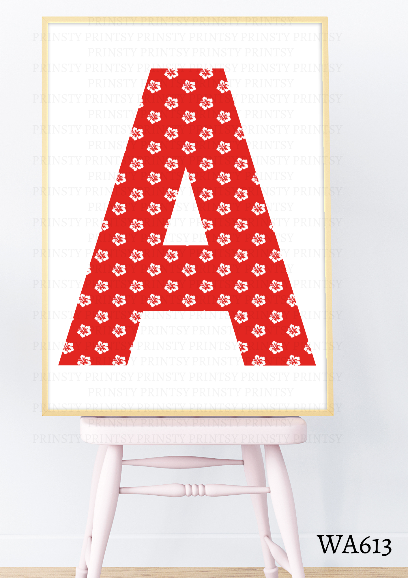 Red Hawaiian Dolly Wall Art