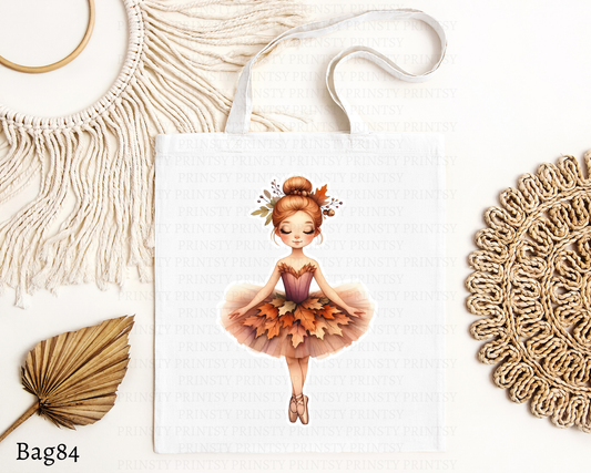 Autumn Ballerina Tote Bag