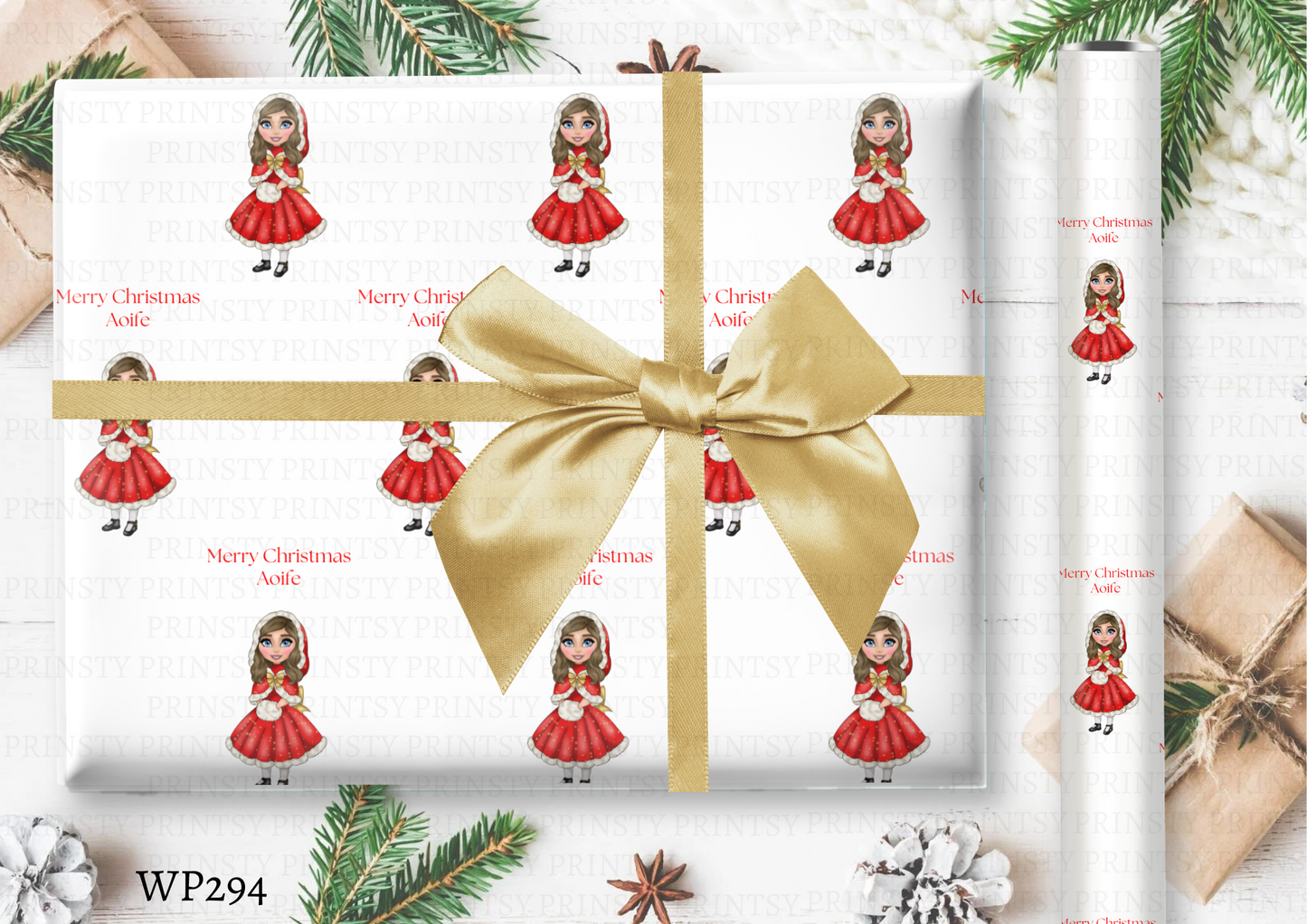 Christmas Dolly Wrapping paper