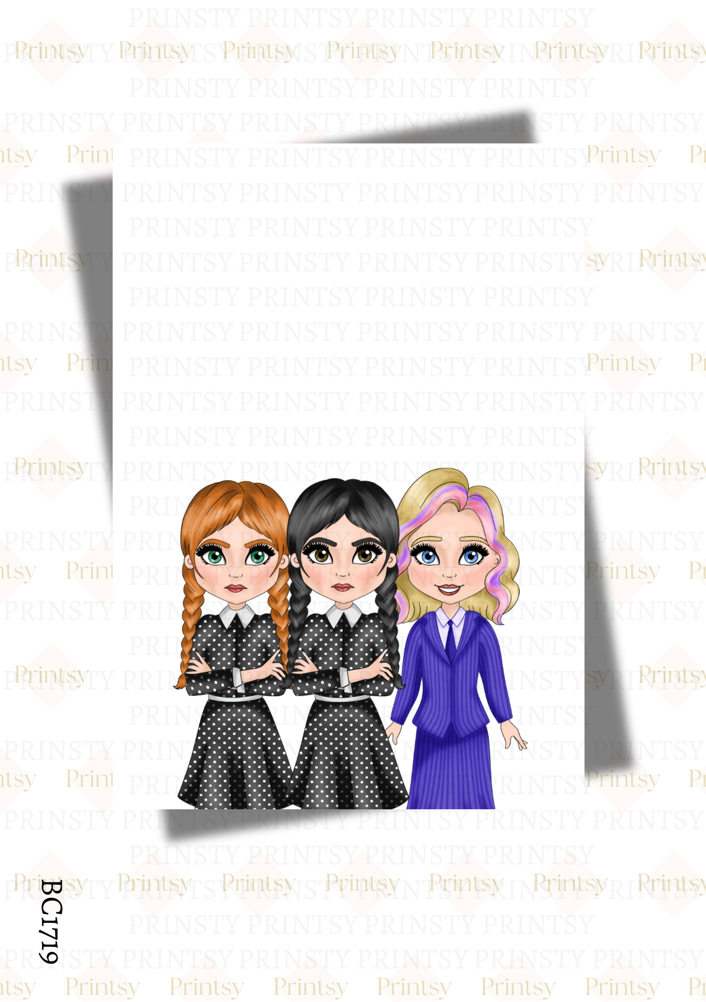 Spooky & Kooky Dolly Bow Card