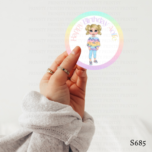 Butterfly Dolly Sticker Sheet