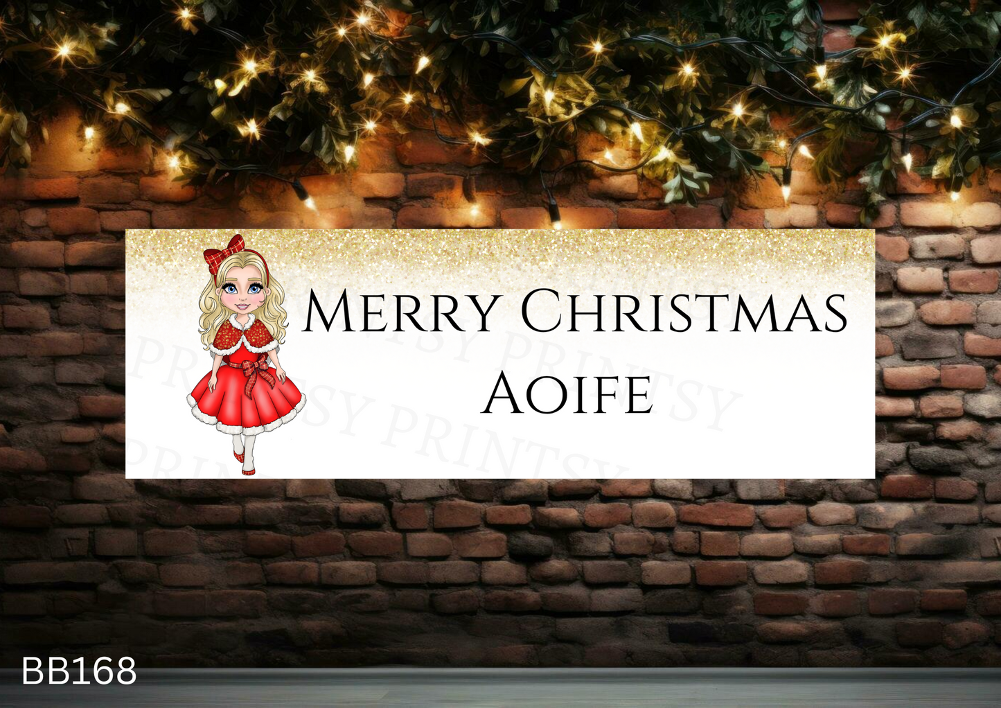 Christmas Dolly Banner