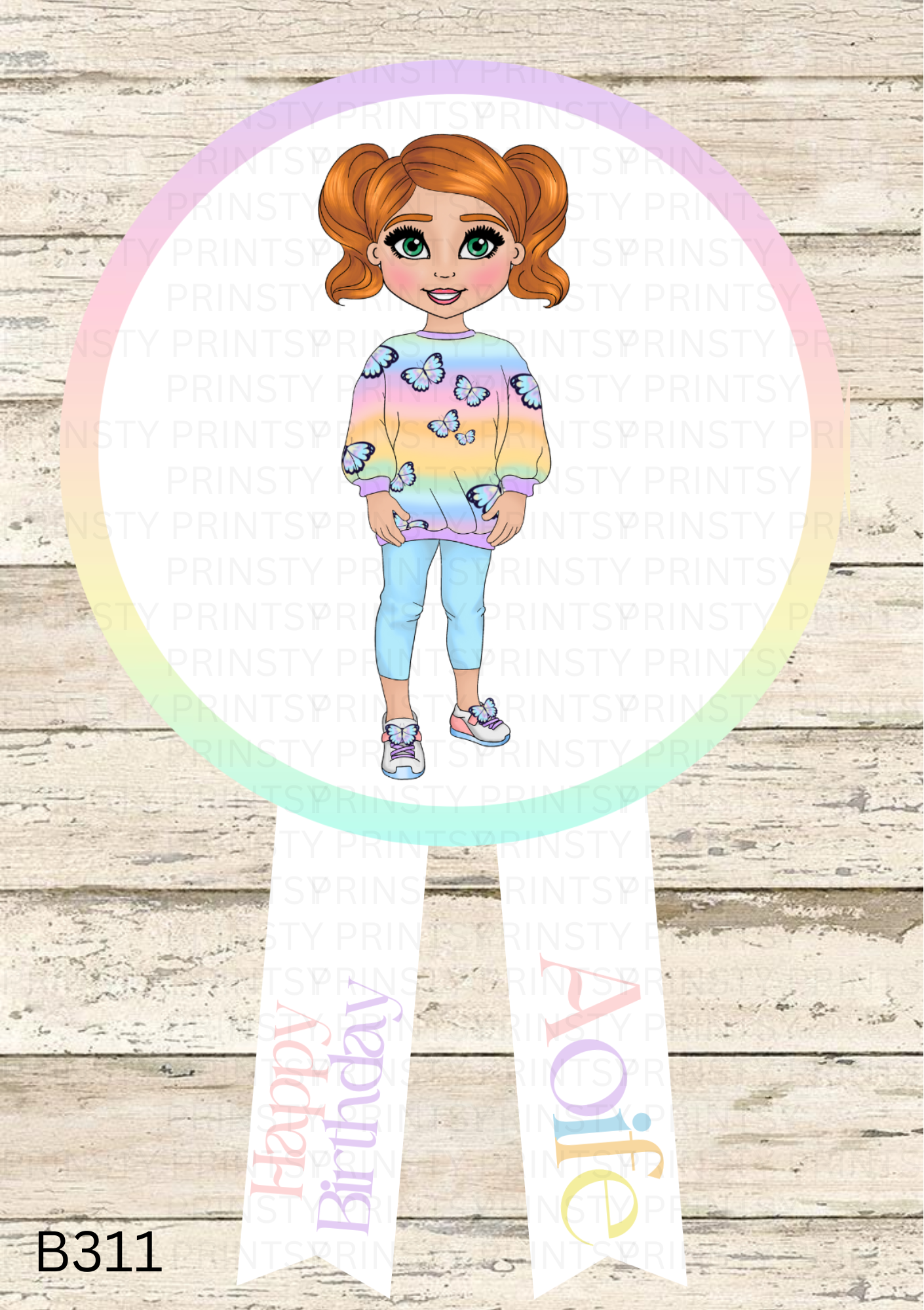 Butterfly Dolly Badge