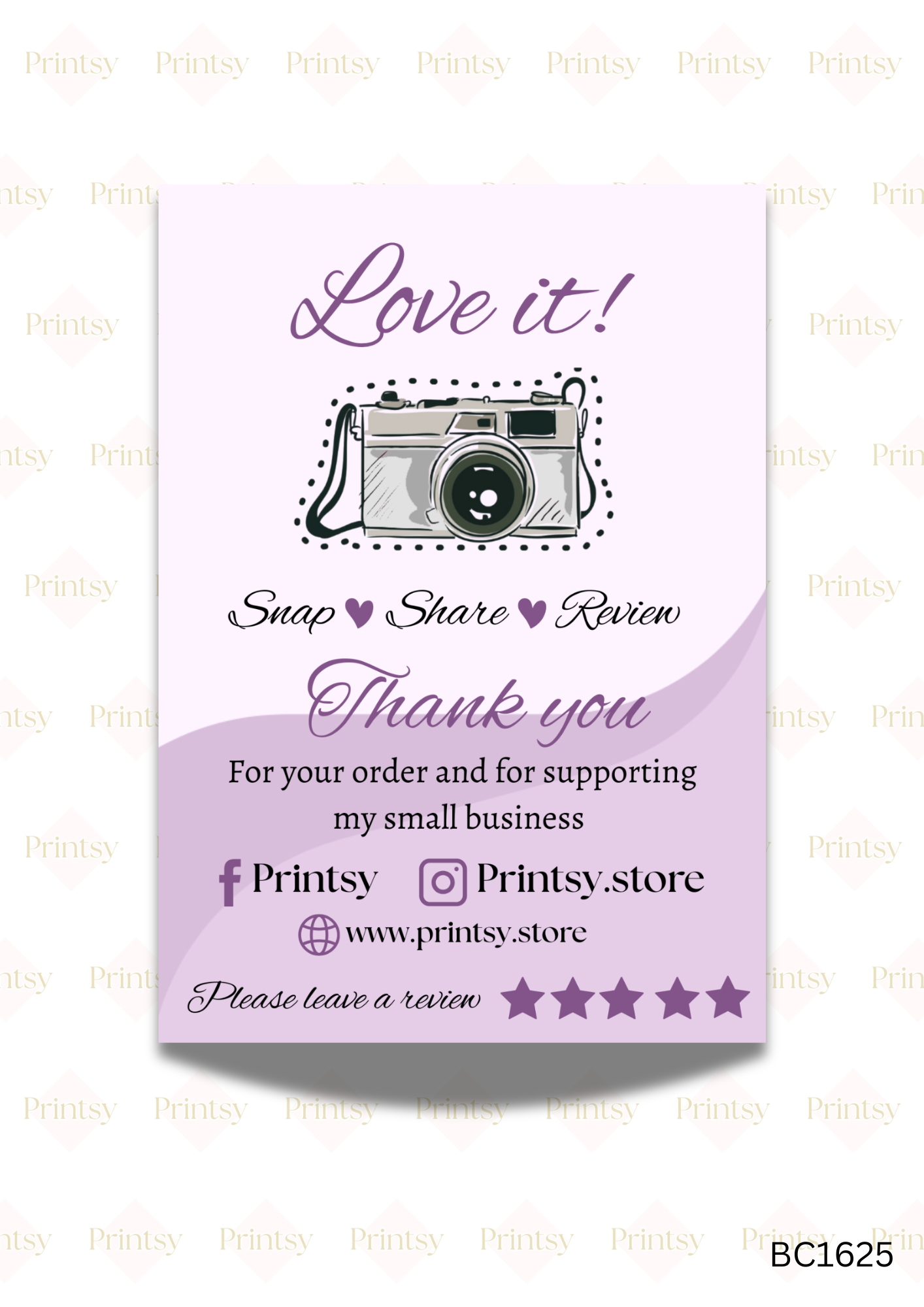 Snap, Tag and Share Cards