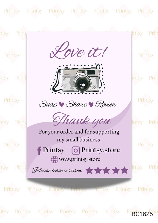Snap, Tag and Share Cards