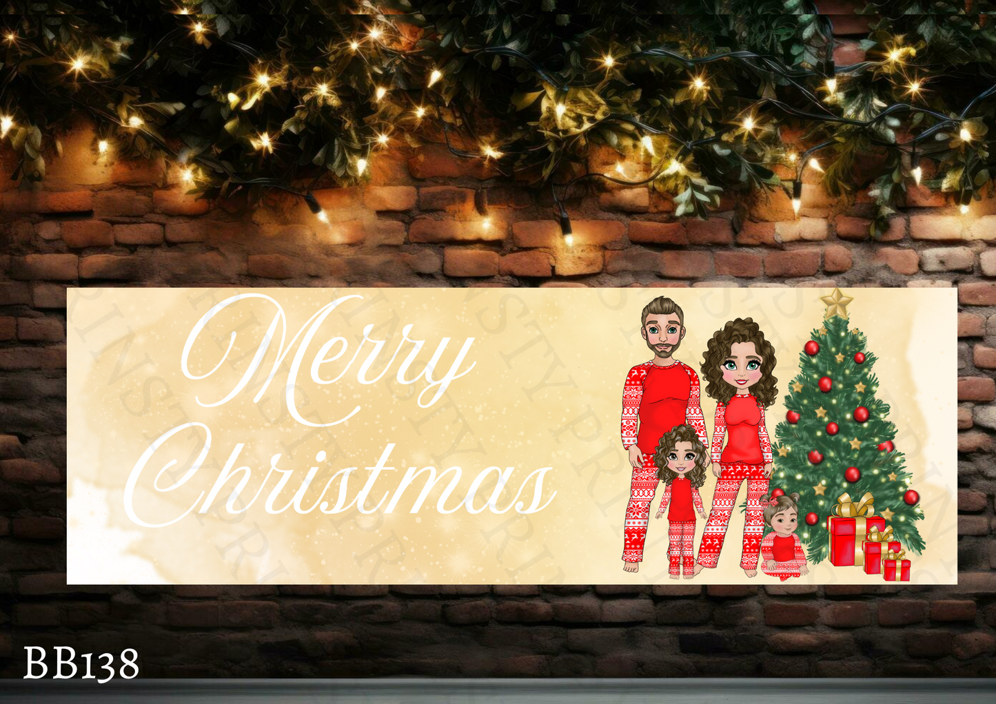 Family Christmas Banner