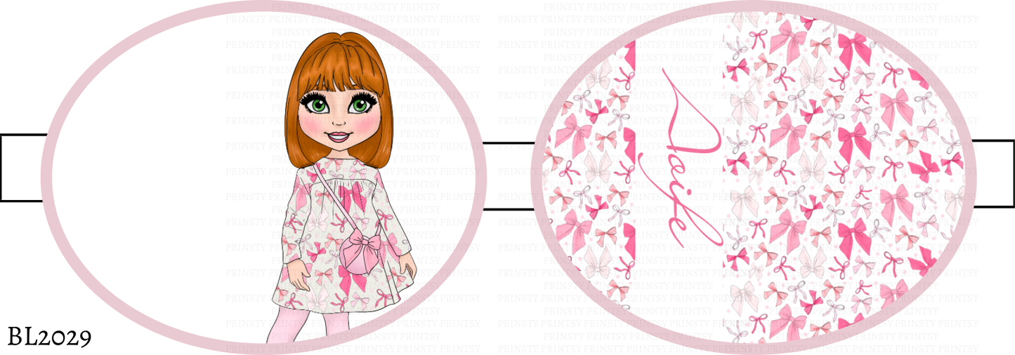 Bow Print Dolly Bow Loop