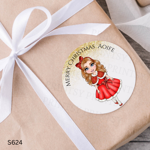 Christmas Dolly Sticker Sheet