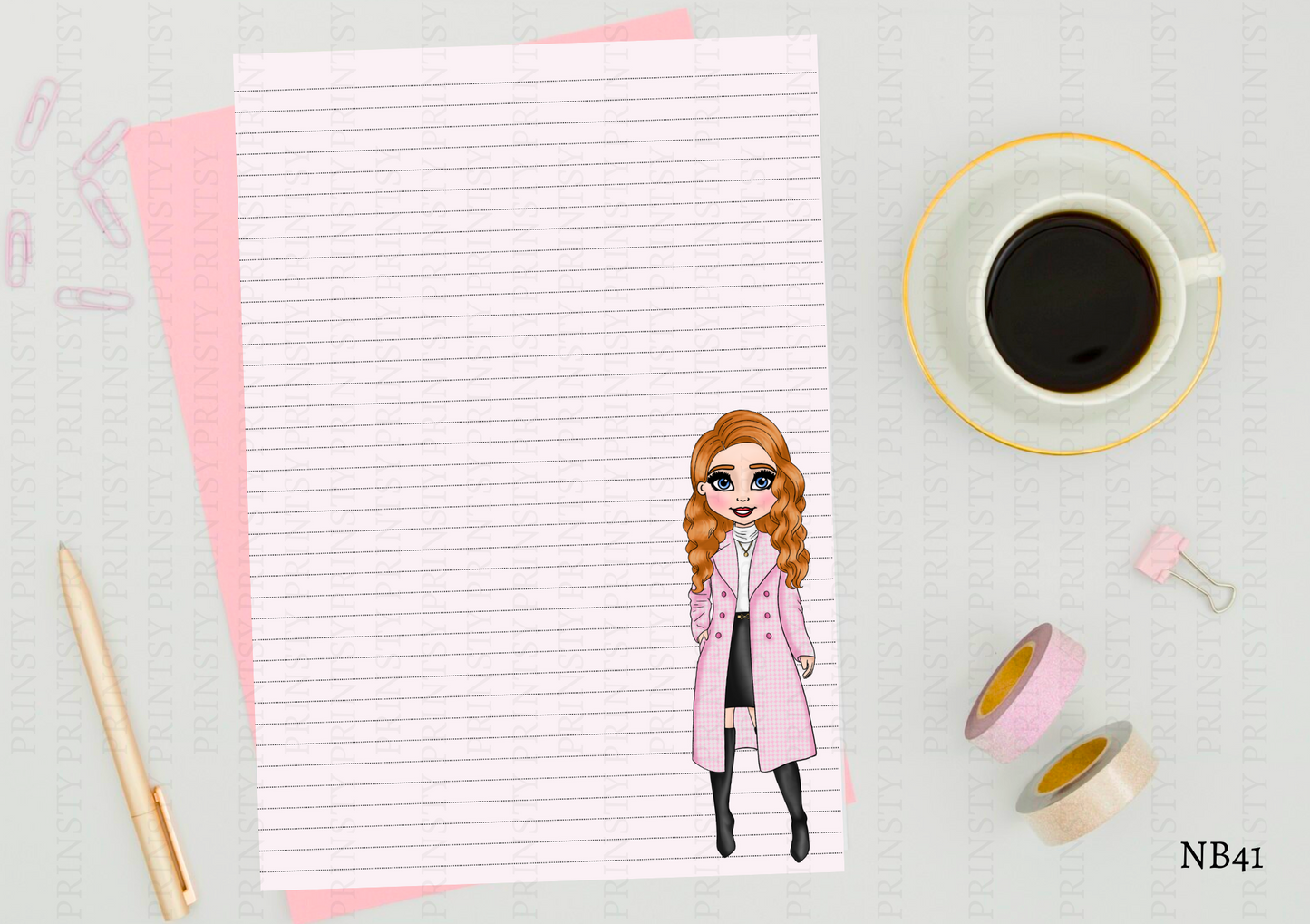 Elegant Dolly Note Book