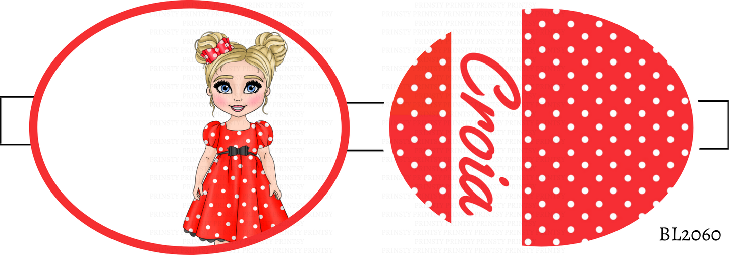 Spotty Dress Dolly Bow Loop