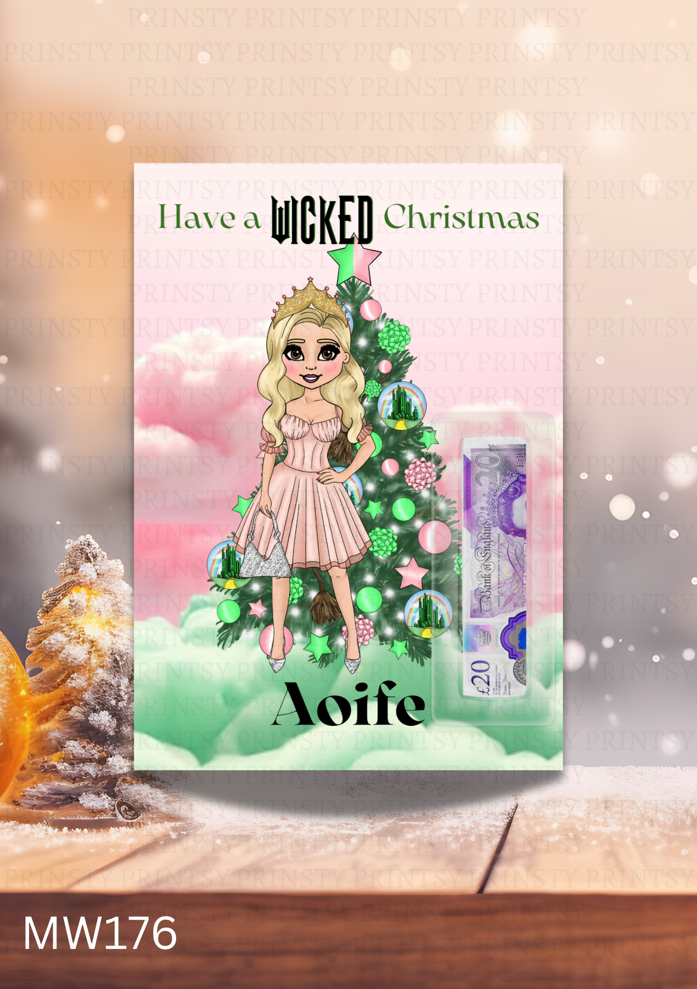 Wicked Christmas Money Card