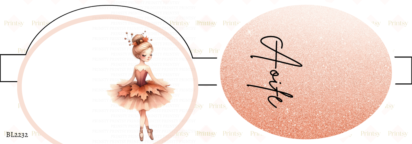 Autumn Ballerina Bow Loop