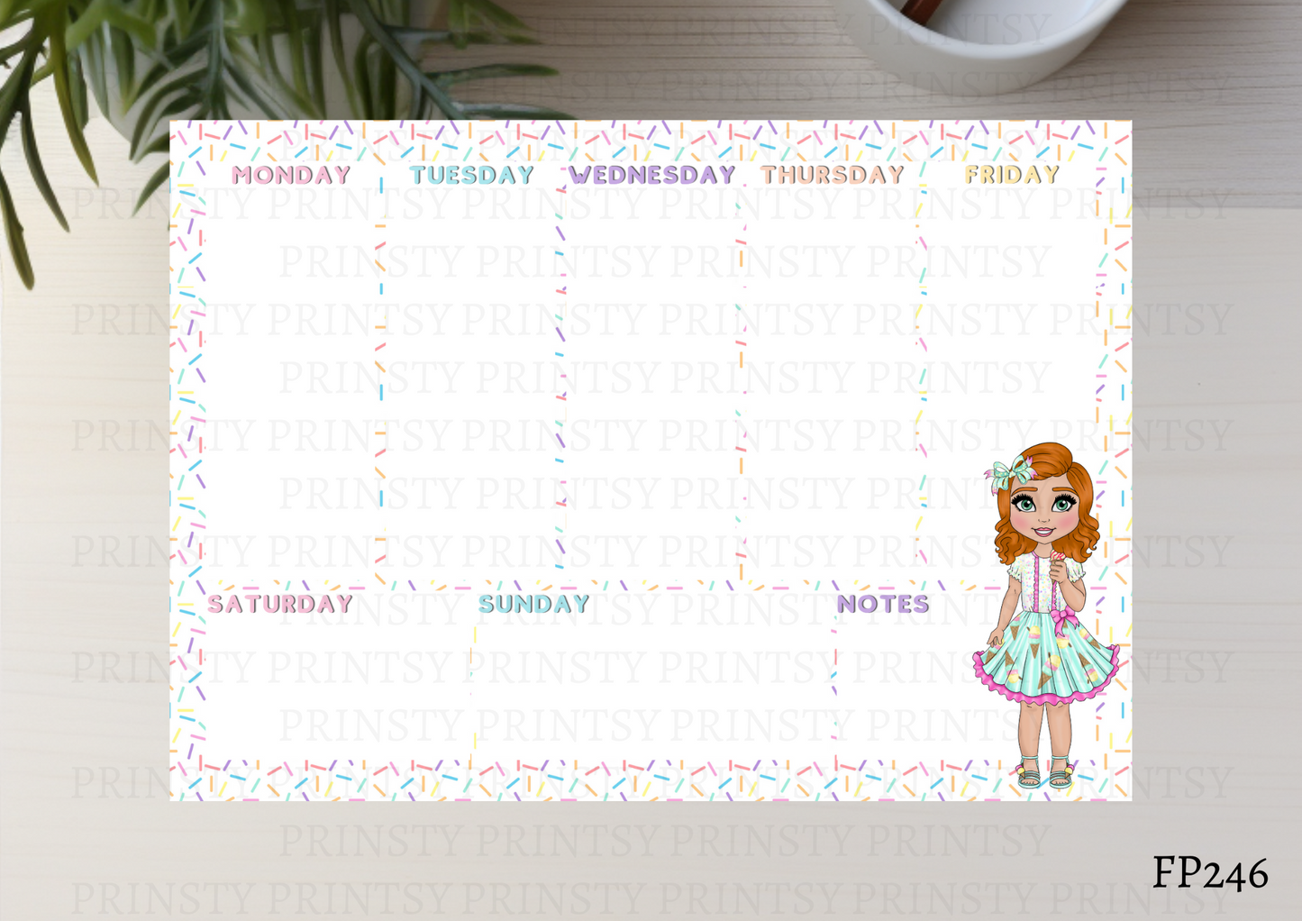 Ice Cream Dolly Planner