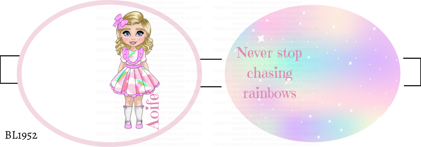 Rainbow Dolly Bow Loop