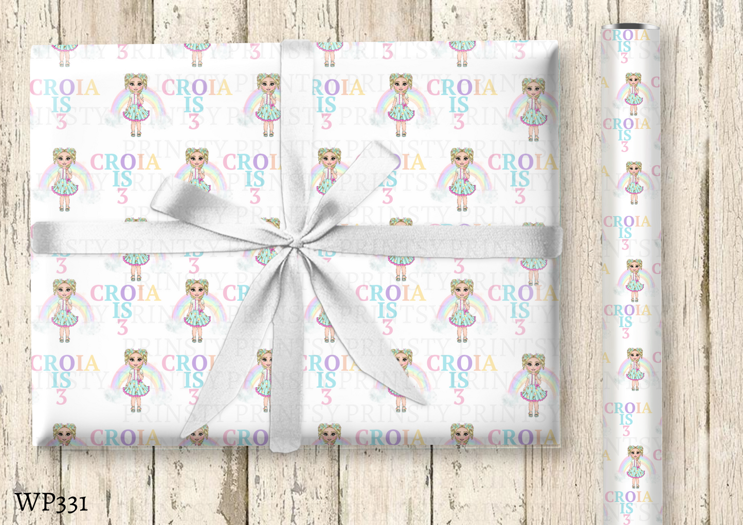 Ice Cream Dolly Wrapping Paper